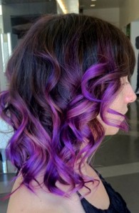 purple balayage